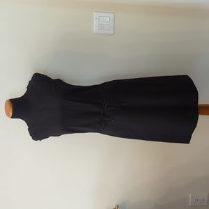 Wool dress United Colors of Benetton black with strap belt